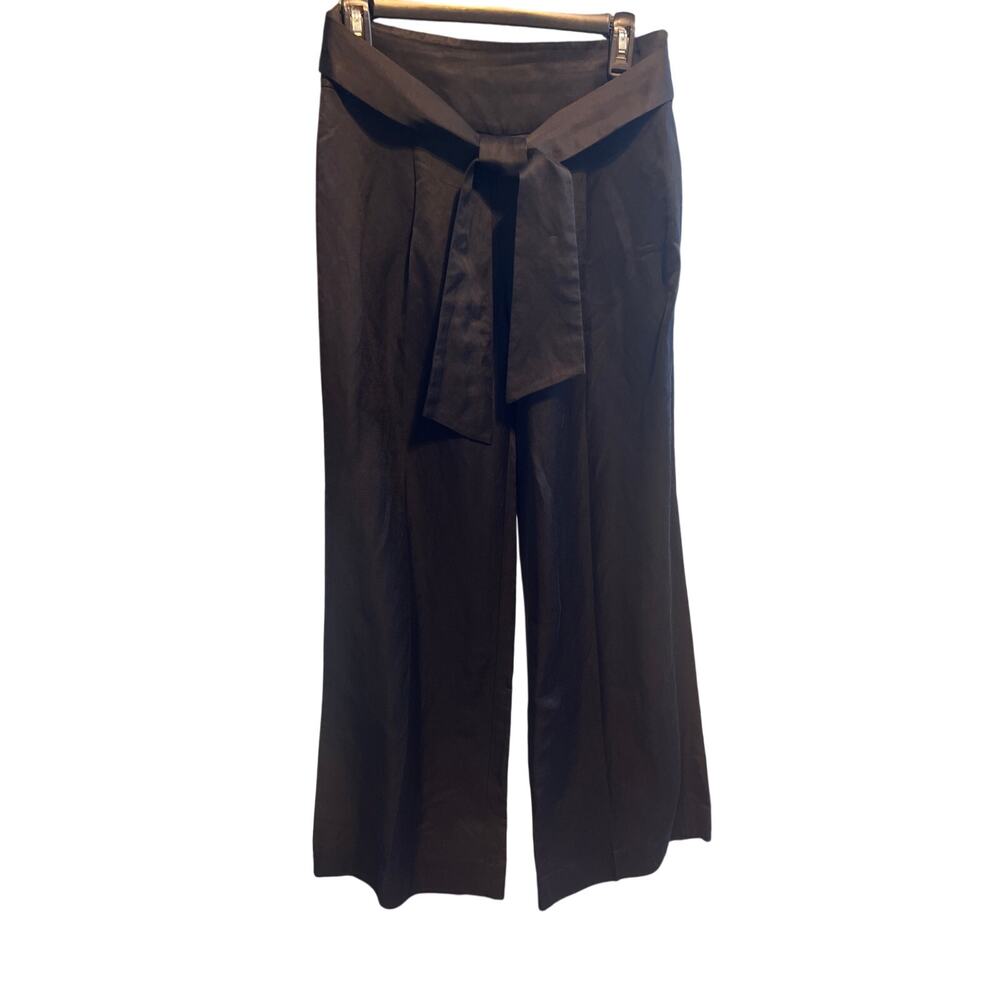 Elevenses from Anthropology Black Wide Leg Women’s Tuxedo Pant. Size 4